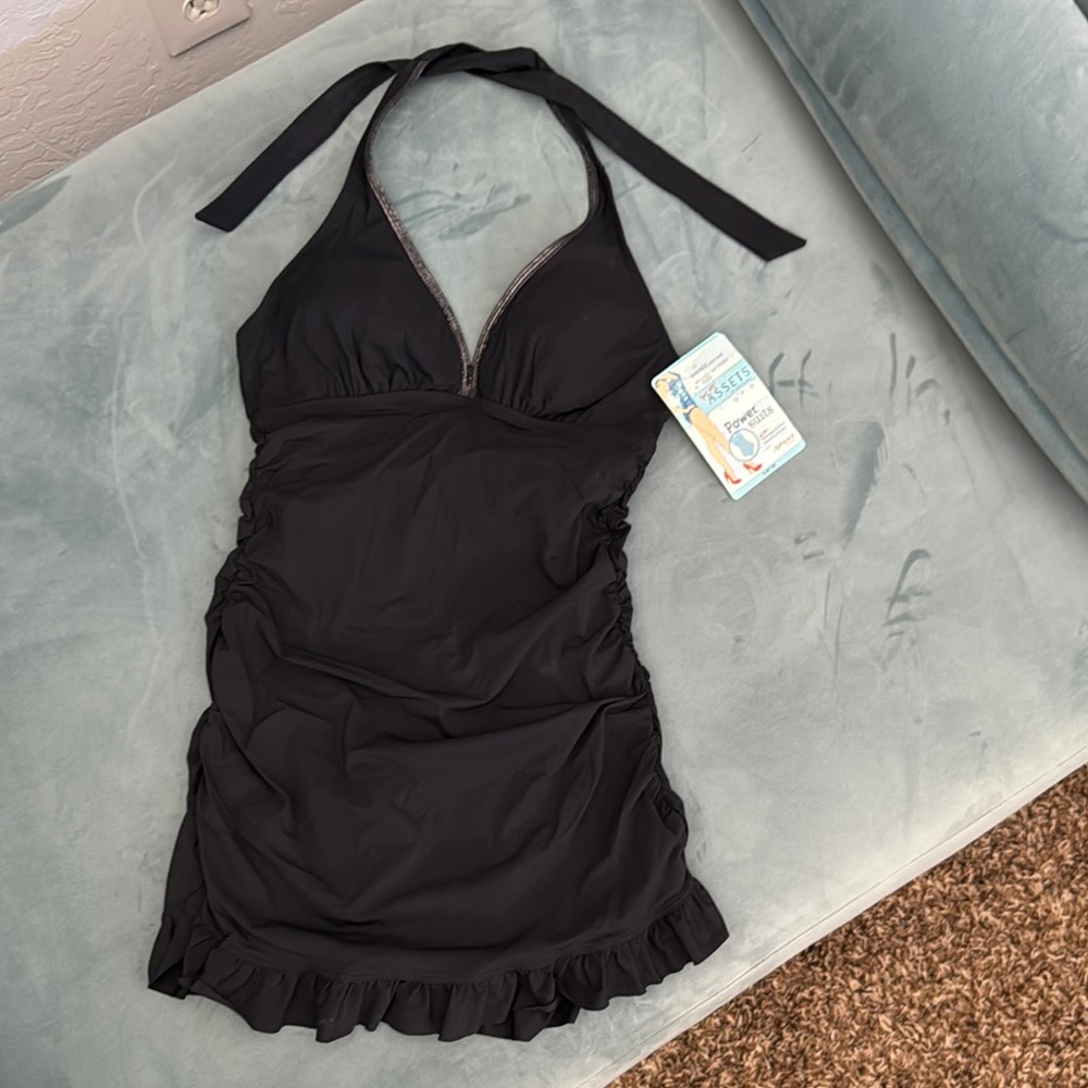 SPANX Blue Power Suit Swimwear
